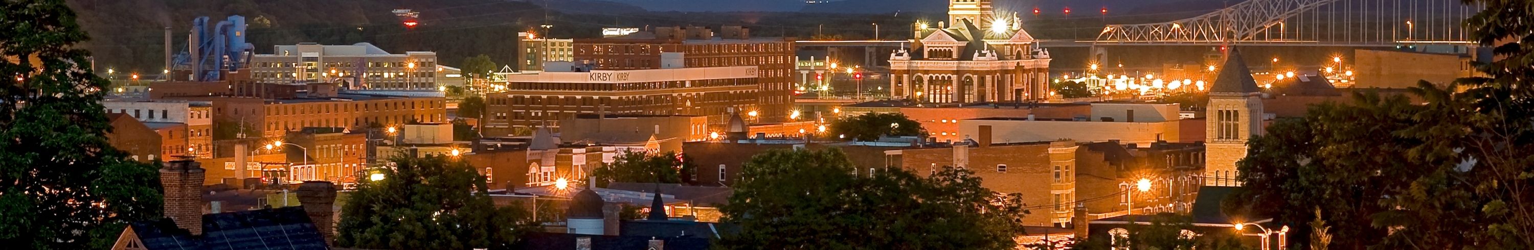 view from the bluff on Loras